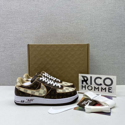 루이B통 X N*KE 에어포스1 로우 버질아블로 한정판 모노그램 (PREMIUM)