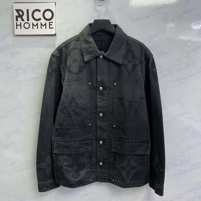 루이B통 모노그램 데님 블루종 데님 자켓 (1:1 HIGH PREMIUM)