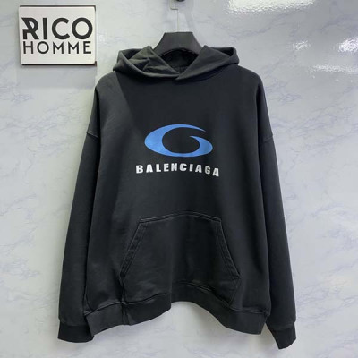 발렌시A가 루프 스포츠 아이콘 후드 티셔츠 (1:1 HIGH PREMIUM)