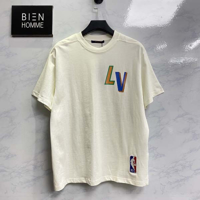 루이B통 프론트 앤 백 레터스 프린트 티셔츠 (PREMIUM)