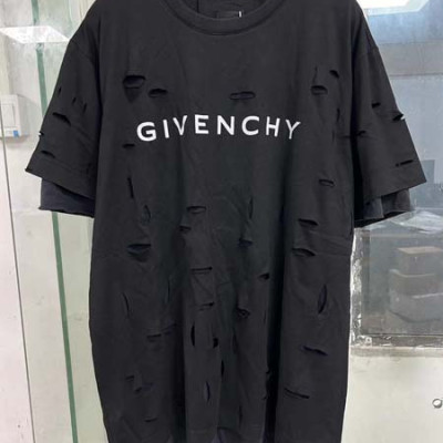 G방시 아크타입 오버핏 데미지 반팔티셔츠 (PREMIUM)