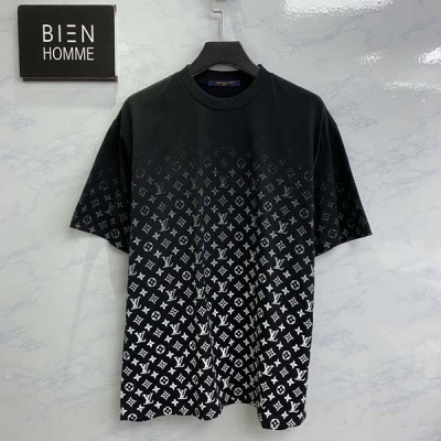 루이B통 모노그램 그라디언트 블랙 반팔티 (PREMIUM)