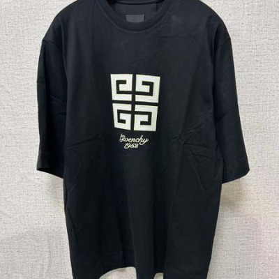 G방시 4G 로고 자수 반팔 티셔츠 (1:1 HIGH PREMIUM)