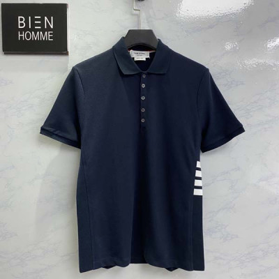 톰*라운 클래식 코튼 피케 사이드 인서트 4-바 폴로셔츠 (PREMIUM)