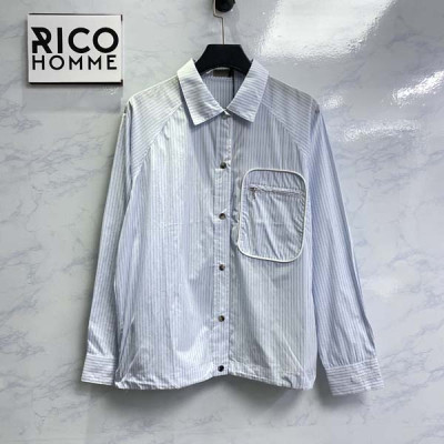 D올 쿠틔르 블루 스프라이트 자수 셔츠 (1:1 HIGH PREMIUM)