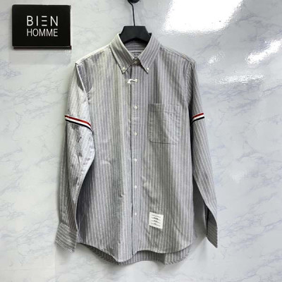 톰*라운 암밴드 핀 스트라이프 셔츠 (PREMIUM)