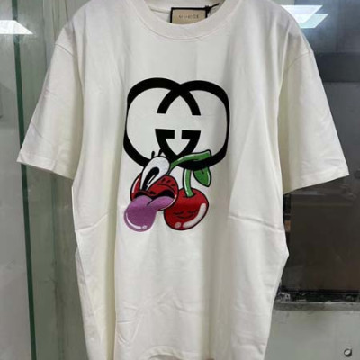 9찌 X Hattie Stewart 체리 프린트 반팔티 (1:1 HIGH PREMIUM)