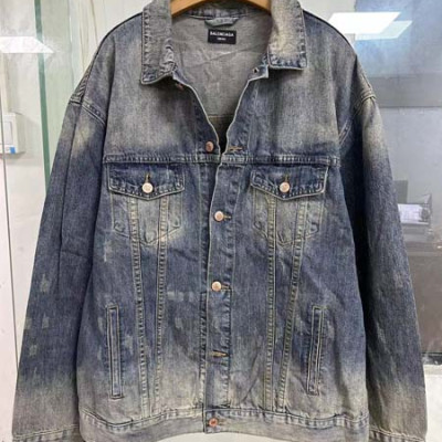 발렌시A가 오버사이즈 라인스톤 데님 자켓 (1:1 HIGH PREMIUM)