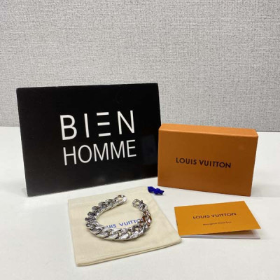 루이B통 모노그램 체인팔찌 (2color)