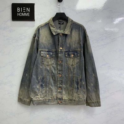 발렌시A가 오버사이즈 라인스톤 데님 자켓 (1:1 HIGH PREMIUM)