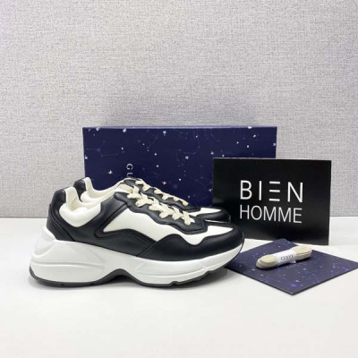 9찌 라이톤 스니커즈 블랙&화이트 (카프스킨)