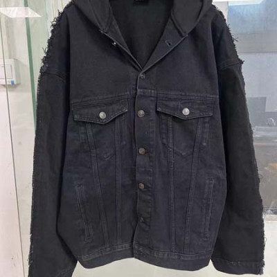 발렌시A가 하이브리드 데님 후드 자켓 (1:1 HIGH PREMIUM)