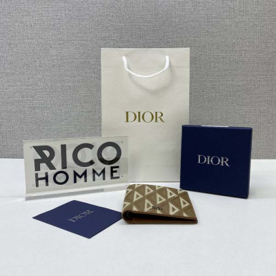 D올  CD 다이아몬드 카프스킨 반지갑