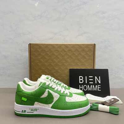 루이B통 X N*KE 에어포스 1 로우 버질아블로 스니커즈 (4color)