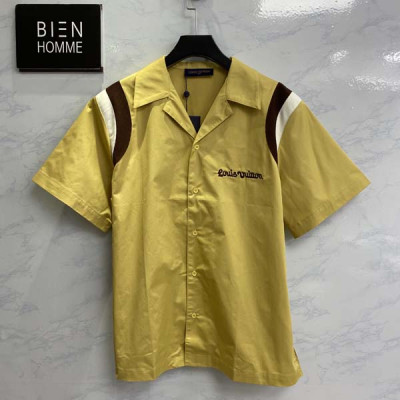 루이B통 인타르시아 점핑 독 카라 반팔 티셔츠 (PREMIUM)