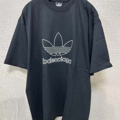 발렌시A가 X 아D다스 빈티지 져지 반팔티셔츠 (PREMIUM)