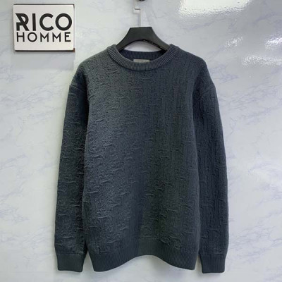 D올 오블리크 자카드 울 풀오버 니트 스웨터 (1:1 HIGH PREMIUM)