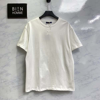 루이B통 엠보스드 LV로고 반팔티 (1:1 HIGH PREMIUM)