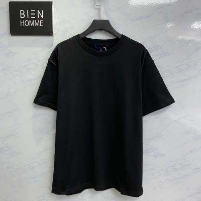 루이B통 엠보스드 LV로고 반팔티 (1:1 HIGH PREMIUM)