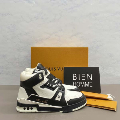 루이B통 버질아블로 트레이너 하이탑 스니커즈