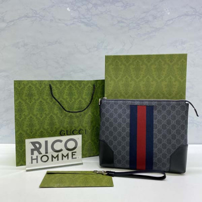 9찌 GG블랙 수프림 클러치백