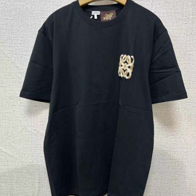 로E베 애너그램 테리 자수 반팔 티셔츠 (1:1 HIGH PREMIUM)