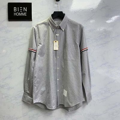 톰*라운 암밴드 핀 스트라이프 셔츠 (PREMIUM)