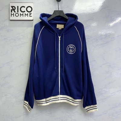 9찌 1921 자수로고 코튼 저지 후드 집업 (PREMIUM)