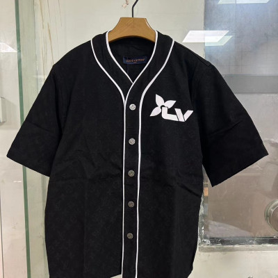 루이B통 모노그램 데님 반팔 티셔츠 (1:1 HIGH PREMIUM)