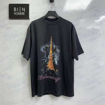 발렌시A가 긴자 시리즈 오버사이즈 반팔 티셔츠 (PREMIUM)