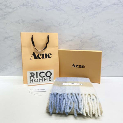 ACN 체크 울 프린지 스카프 (PREMIUM)