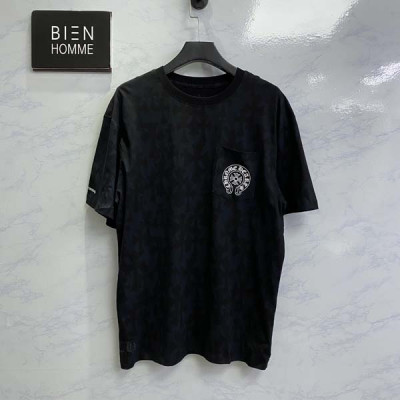 크롬HA츠 세메터리 울오버 크로스 반팔 티셔츠 (PREMIUM)