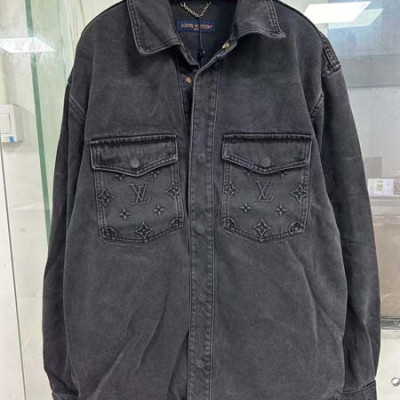 루이B통 엠보 모노그램 데님 셔츠 자켓 (1:1 HIGH PREMIUM)