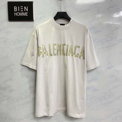 발렌시A가 테이프타입 빈티지 반팔 티셔츠 (PREMIUM)