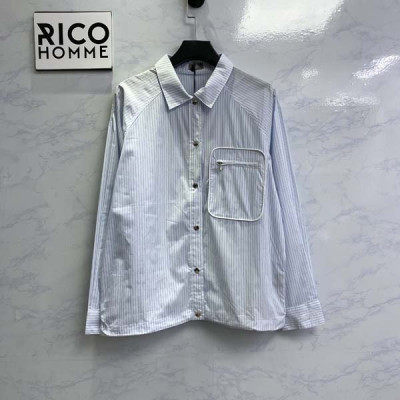 D올 쿠틔르 블루 스프라이트 자수 셔츠 (1:1 HIGH PREMIUM)