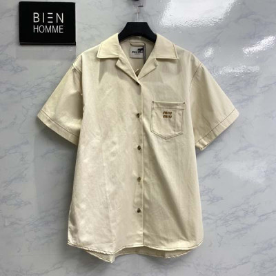 미*미* 포켓 카라 데님 셔츠 (PREMIUM)