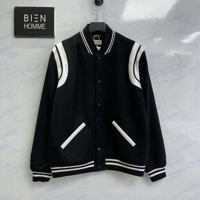 세인T로랑 스트라이프 울 테디 바시티 자켓 (1:1 HIGH PREMIUM)