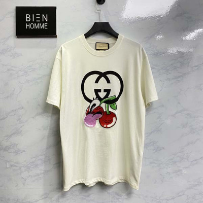 9찌 X Hattie Stewart 체리 프린트 반팔티 (1:1 HIGH PREMIUM)