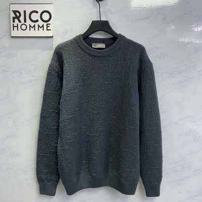 D올 오블리크 자카드 울 풀오버 니트 스웨터 (1:1 HIGH PREMIUM)