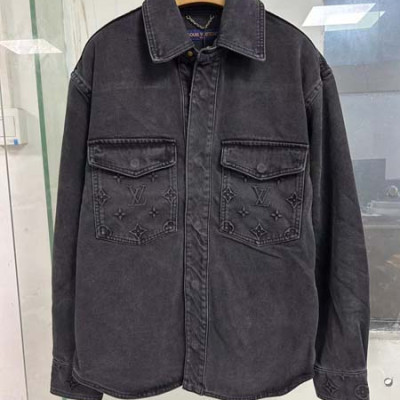 루이B통 엠보 모노그램 데님 셔츠 자켓 (1:1 HIGH PREMIUM)