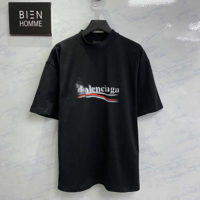 발렌시A가 폴리티컬 스텐실 반팔 티셔츠 (PREMIUM)