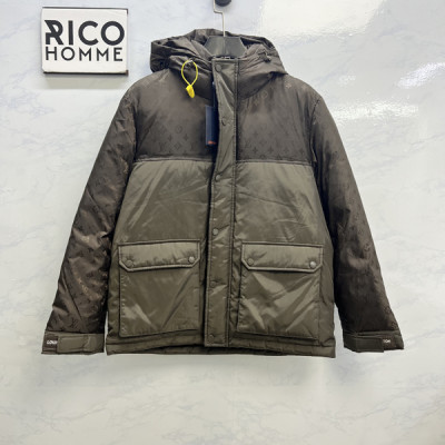 루이B통 모노그램 톤온톤 블루종 다운 패딩 (PREMIUM)