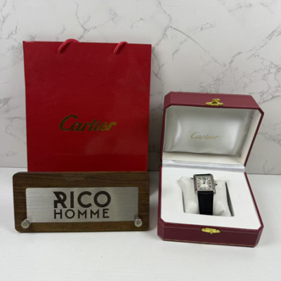 까르*에 탱크 머스트 스틸 가죽스트랩 엑스트라라지 41mm×31mm 1:1 최상급 (싱크 97.6%)