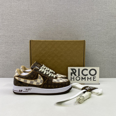 루이B통 X N*KE 에어포스1 로우 버질아블로 한정판 모노그램 (PREMIUM)