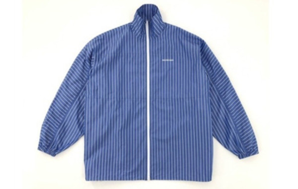 발렌시A가 블루 스트라이프 윈드 브레이커 (PREMIUM)