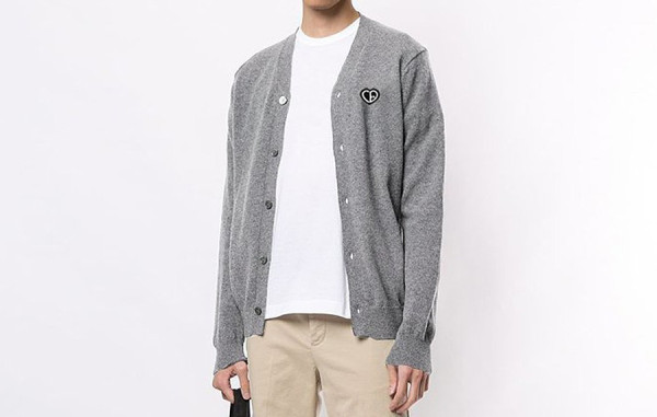 D올 하트패치 포인트 가디건 (2color)