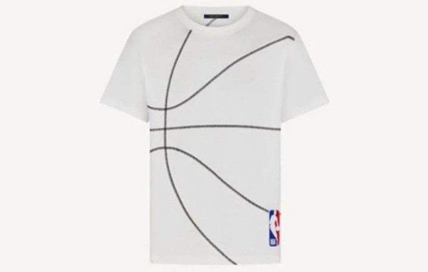 루이B통 X NBA 엠브로이더리 디테일 반팔 티셔츠 (PREMIUM)