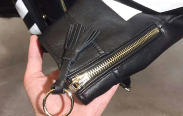 OFF 다이애그널 스트라이프 리얼가죽 라이더 자켓 (PREMIUM)