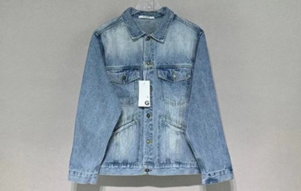 G방시 형광 백로고 데님자켓