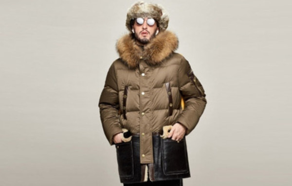 남녀공용 [DS*UA*ED2] 라쿤퍼 덕다운 소가죽 패딩 (PREMIUM)